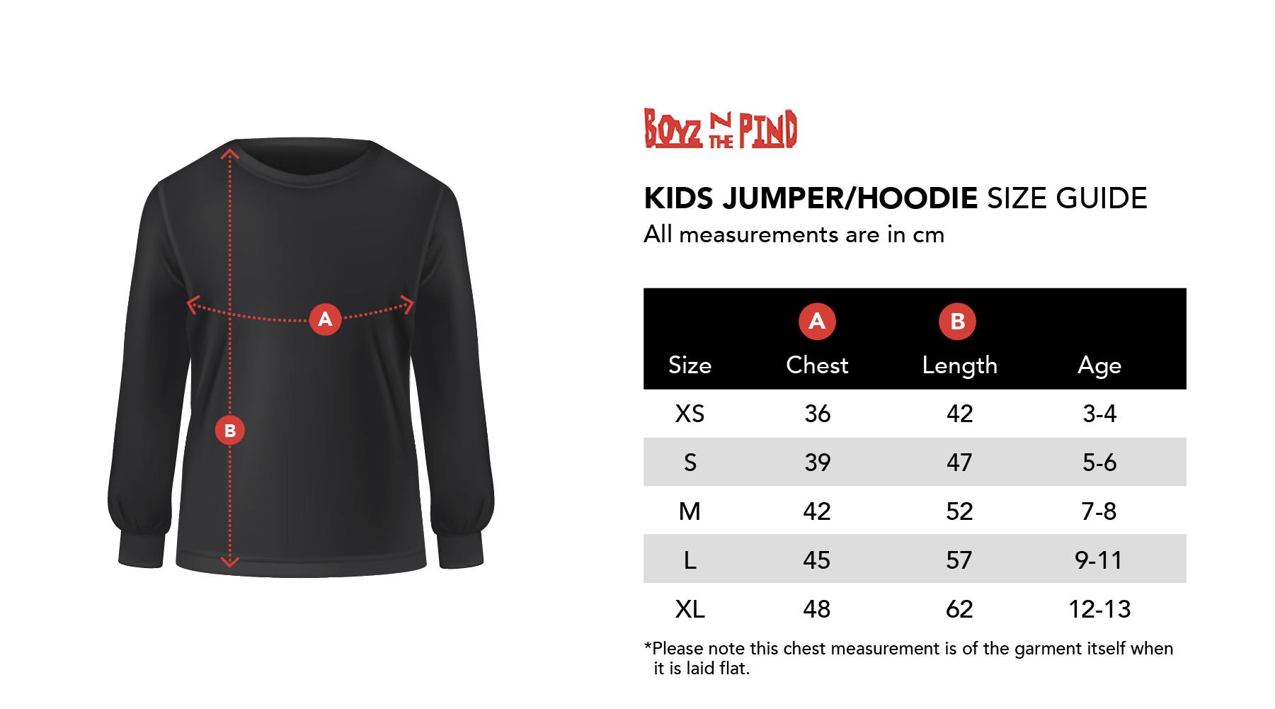 Size Guide BoyzNThePind